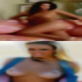 Nude housewife enjoying lying