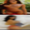 Nude kissing nude woman's